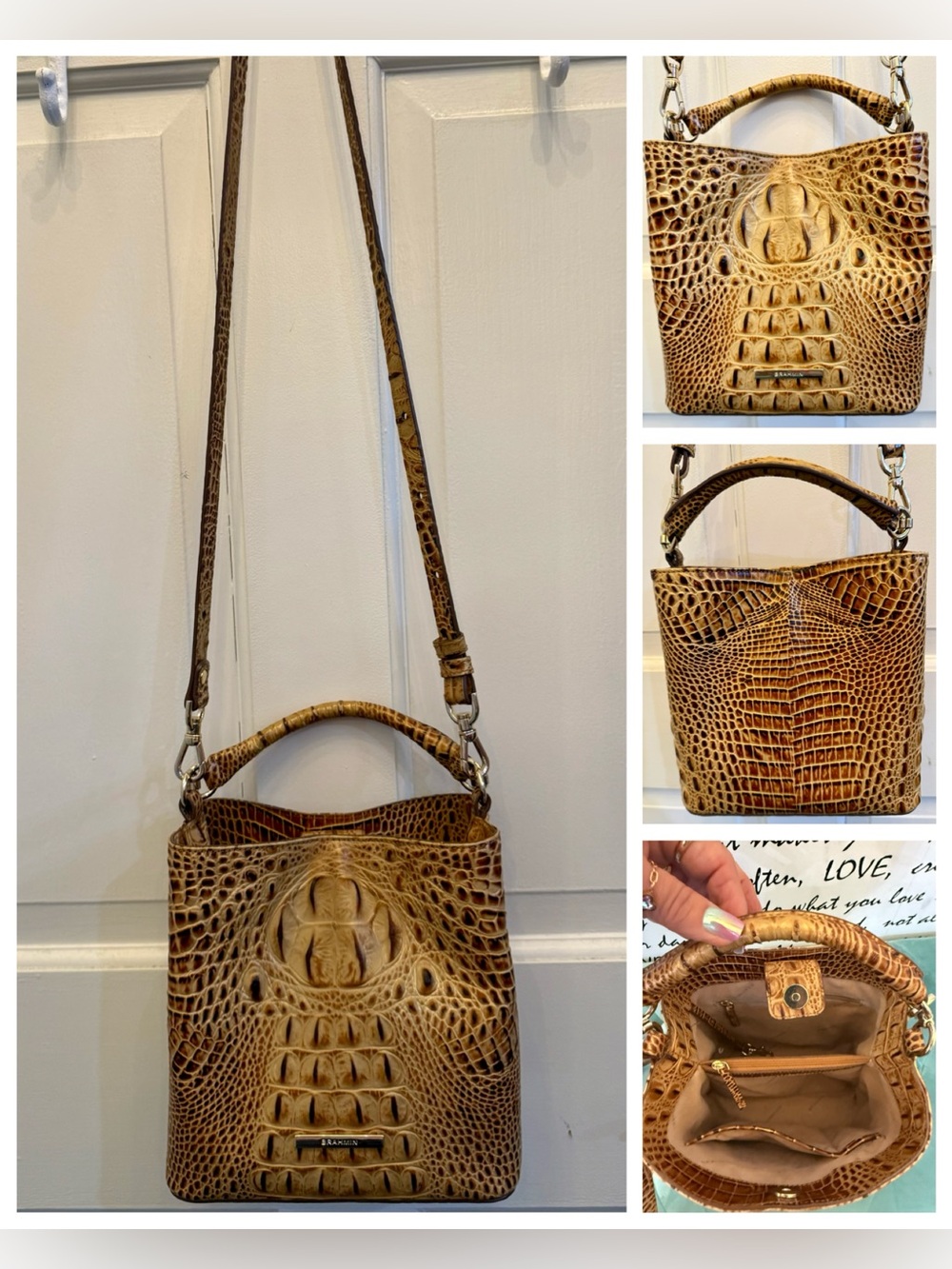 Brahmin Toasted Almond Crossbody Bag